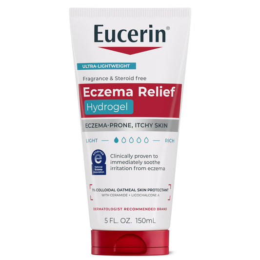 Eucerin Eczema Relief Hydrogel for Dry, Itchy, Eczema-Prone Skin, Fragrance Free and Steroid Free Body Moisturizer for Dry Skin, 5 Fl Oz Tube Beauty & Personal Care Eucerin