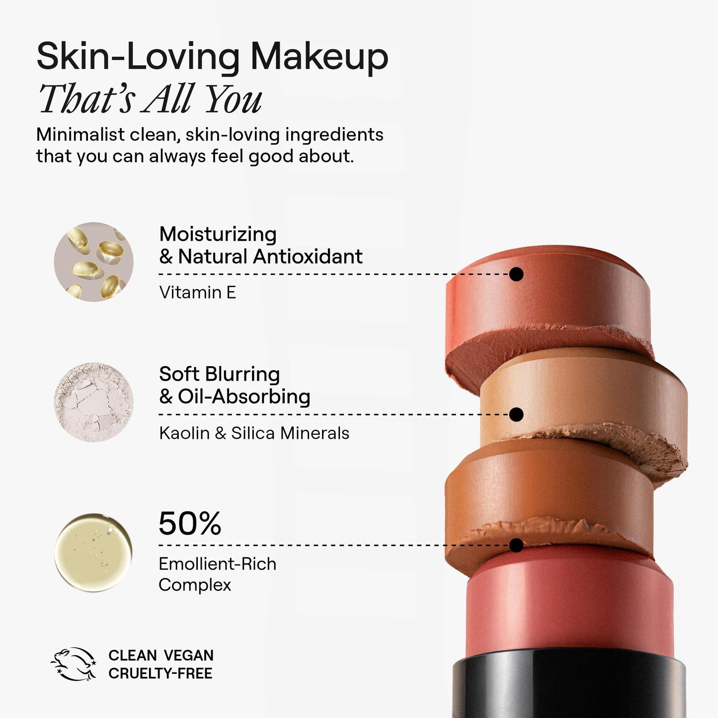 Nudestix Nudies Bronze All Over Matte Bronzing Stick - 3-in-1 Cream Bronzer for Cheeks, Eyes & Lips with Built-In Brush | Natural Contour & Sun-Kissed