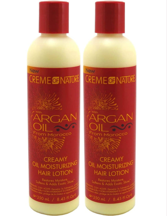 Creme Of Nature Argan Oil Creamy Oil Moisturizer 8.45 Ounce (249ml) (Pack of 2)