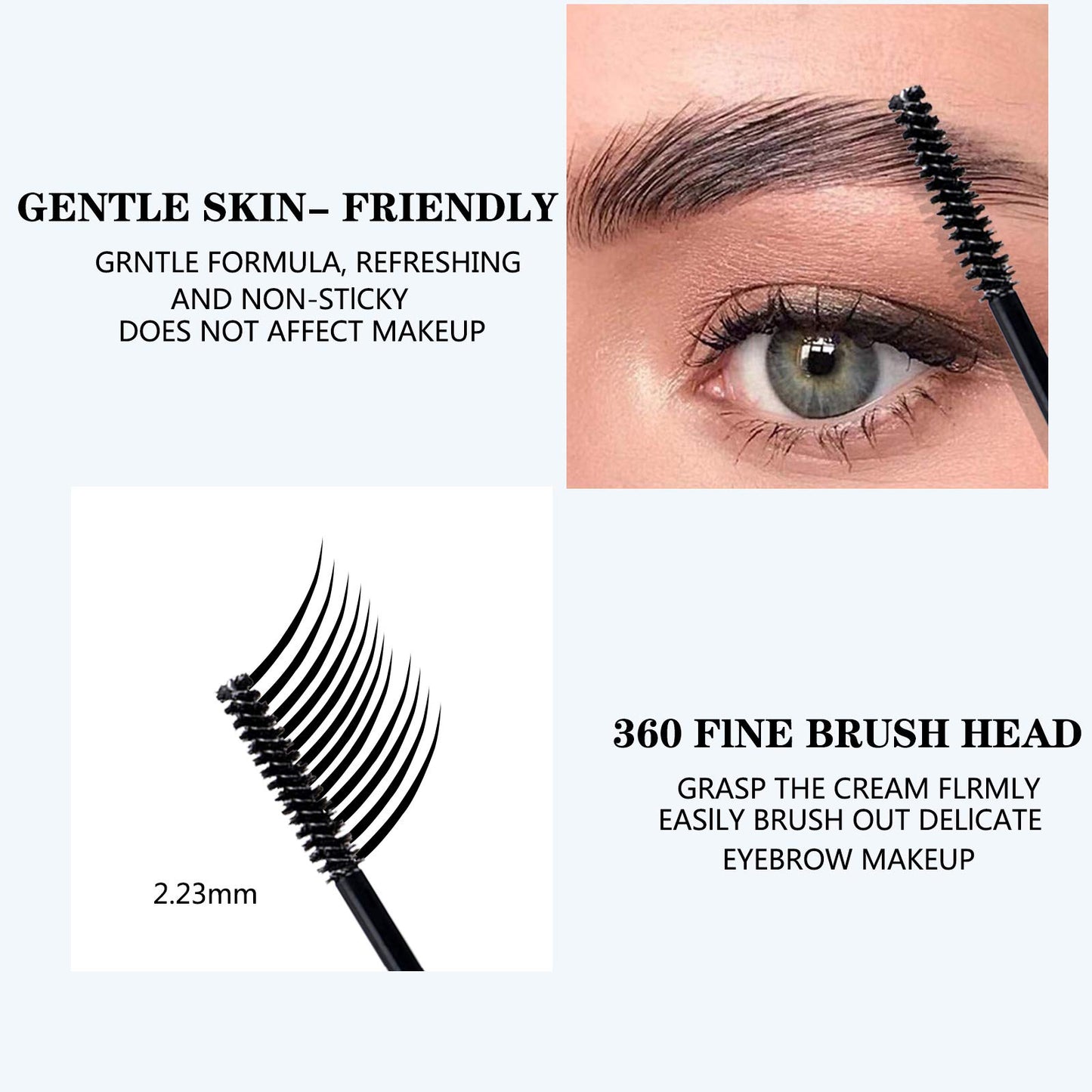 Clear Eyebrow Setting Gel,2PCS Brow Fixed Gel,Waterproof Sweat-Proof EyeBrow Gel, Long Lasting, Brows Styling Repair Liquid For Makeup