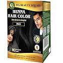 PIA Beauty Henna Hair Color Kit - Black - 30 Minute Ayurvedic Hair Dye with Serum - 100% Grey Coverage |Color mix+ Shine Serum | For Men & Women