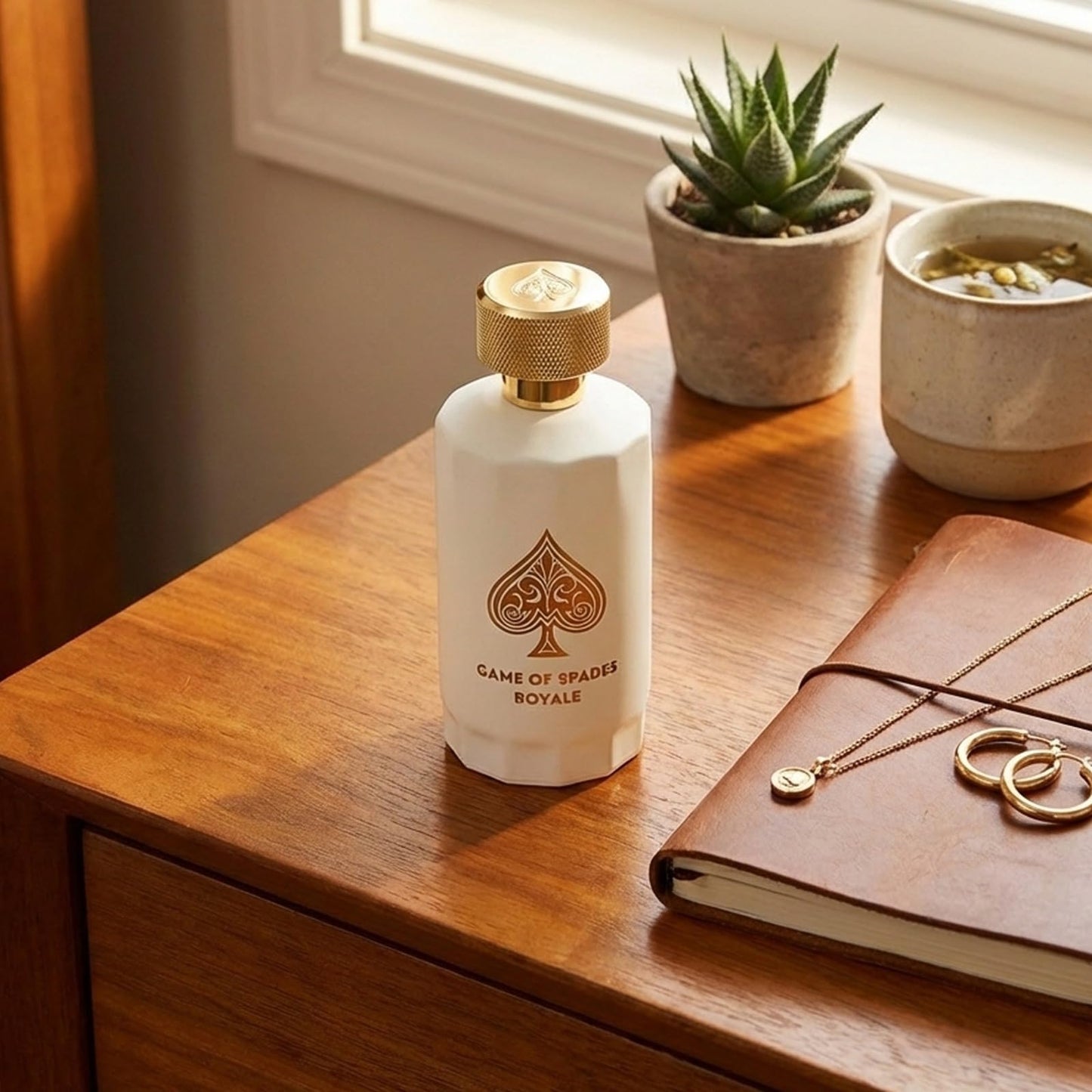 Jo Milano Game of Spades Royale Parfum Spray | 3.4 oz (100ml) | Oud Wood, Amber, Musk, Floral, Caramel Scent | Long Lasting Fragrance for Men and