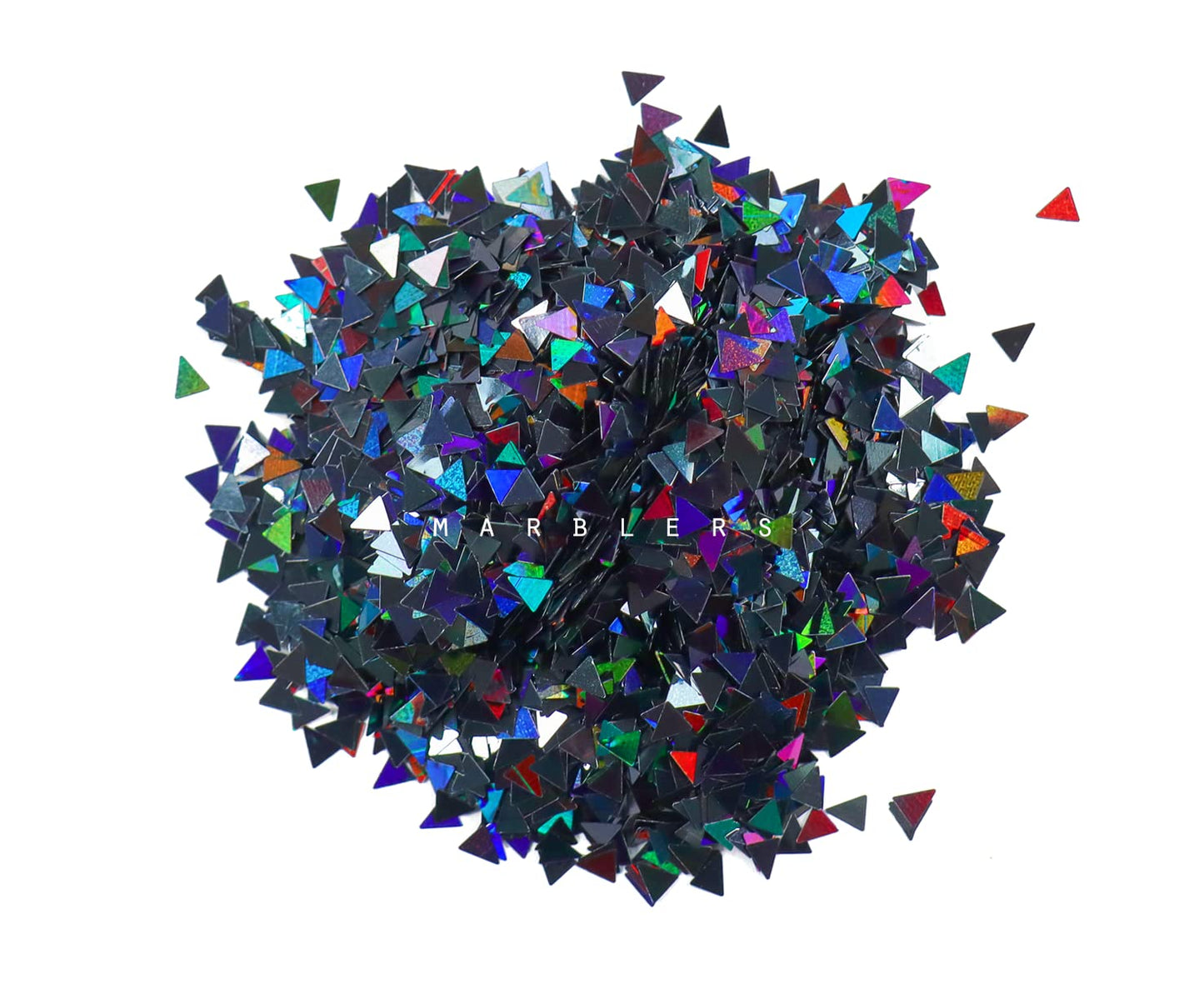 MARBLERS [Triangle] Shape Glitter for Body & Face 0.11oz (3g) | Flake | Non-Toxic | Vegan | Cruelty-Free | Eyeshadow, Nail Polish, Nail Art |