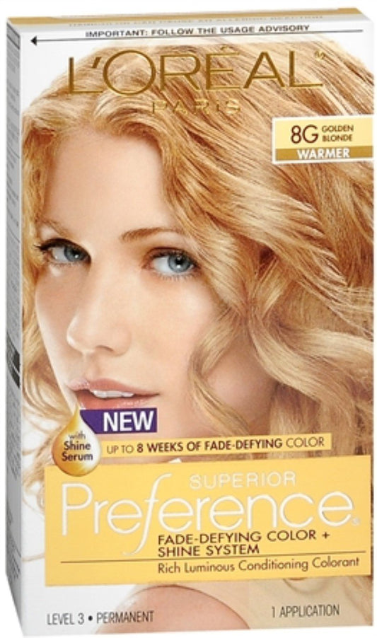 L'Oreal Superior Preference - 8G Golden Blonde (Warmer) 1 Each (Pack of 4)