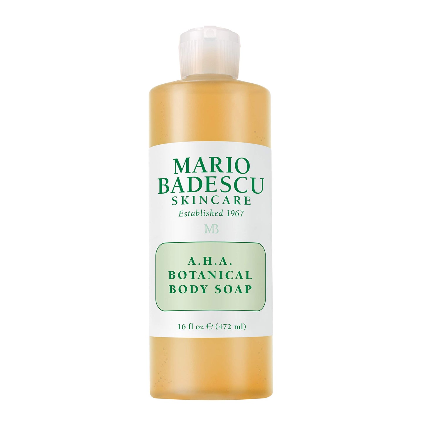 Mario Badescu AHA Botanical Body Wash Moisturizing, Clarifying and Gentle Exfoliating Body Wash for Brighter, Softer and Smoother Skin | Soap Infused