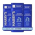 Harry's Extra-Strength Antiperspirant Deodorant, Sweat & Odor Control Antiperspirant for Men, Stone, 2.5 oz Pack of 3
