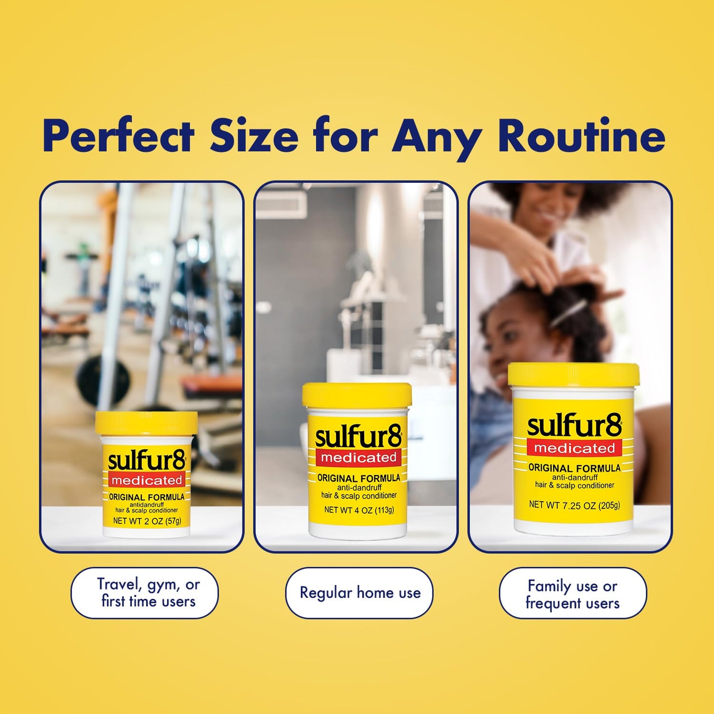 SULFUR8 Medicated Anti-Dandruff Hair & Scalp Conditioner 2 oz - Helps Control Dandruff, Soothes Itchy Scalp & Moisturizes Hair with Refreshing Clean Beauty and Personal Care SULFUR8