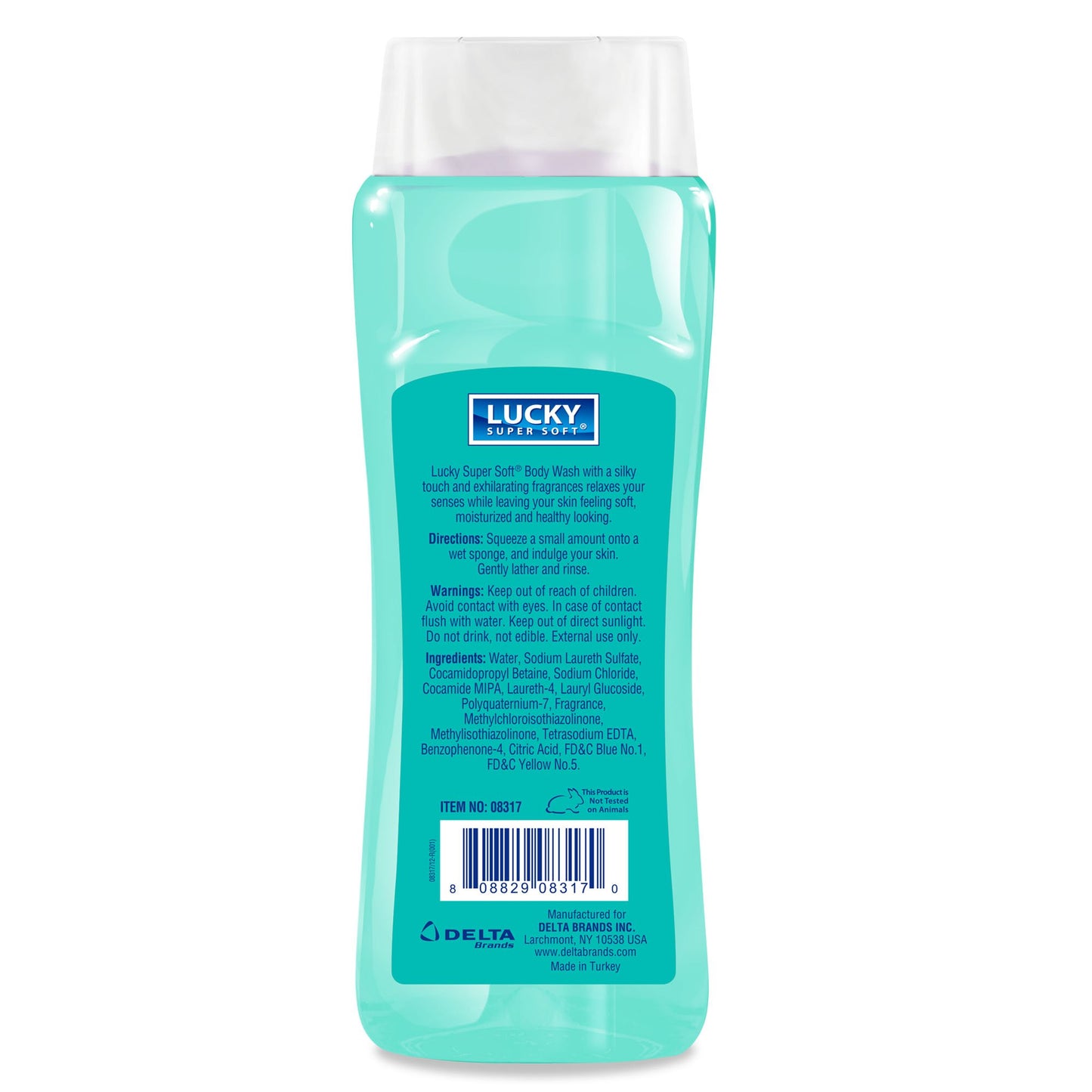 Lucky Super Soft Body Wash, Eucalyptus Mint, 15 Ounce