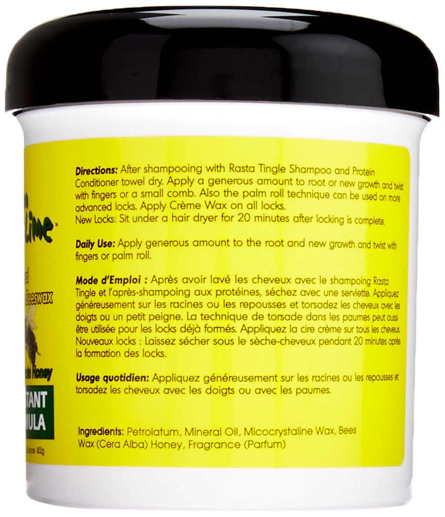 Jamaican Mango & Lime, Locking Firm Hair Wax Extra Hold With Real Beeswax & Honey, 16 Oz