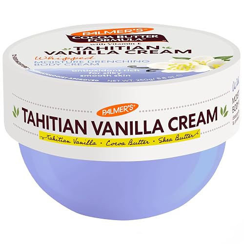 Palmer's Cocoa Butter Formula Body Cream, Moisture Drenching Tahitian Vanilla, 8.8 Oz, 72Hr Hydration with Shea Butter & Vitamin E for Softer Skin