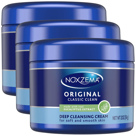 Noxema Original Jar, With Eucalyptus Extract, for Cleansing, 2 oz. (Pack of 3) Beauty & Personal Care Noxzema