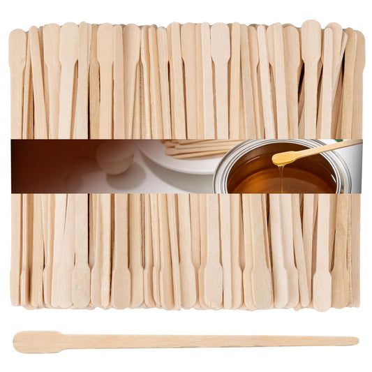 RAQEHO 200Pcs Eyebrow Wax Sticks - Small Wooden Waxing Sticks Wooden Wax Applicator for Nose Eyebrows Lips Hair Removal Waxing Essentials Mini Craft Beauty and Personal Care RAQEHO