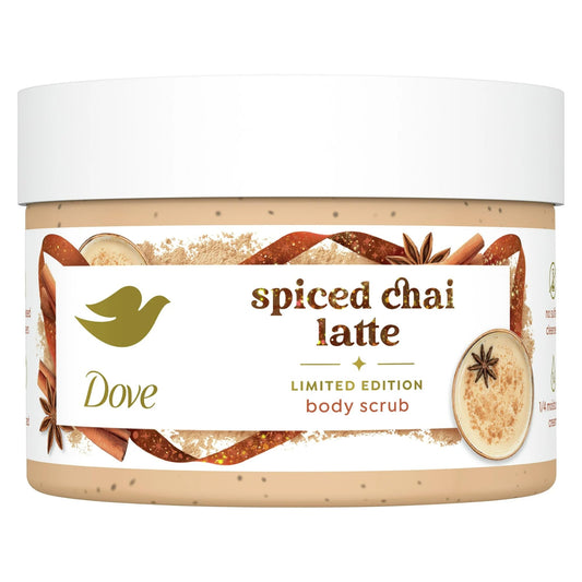 Dove Exfoliating Body Scrub - Spiced Chai Latte, Deeply Nourishing Exfoliant with ¼ Moisturizing Cream, 10.5 oz Beauty & Personal Care Dove