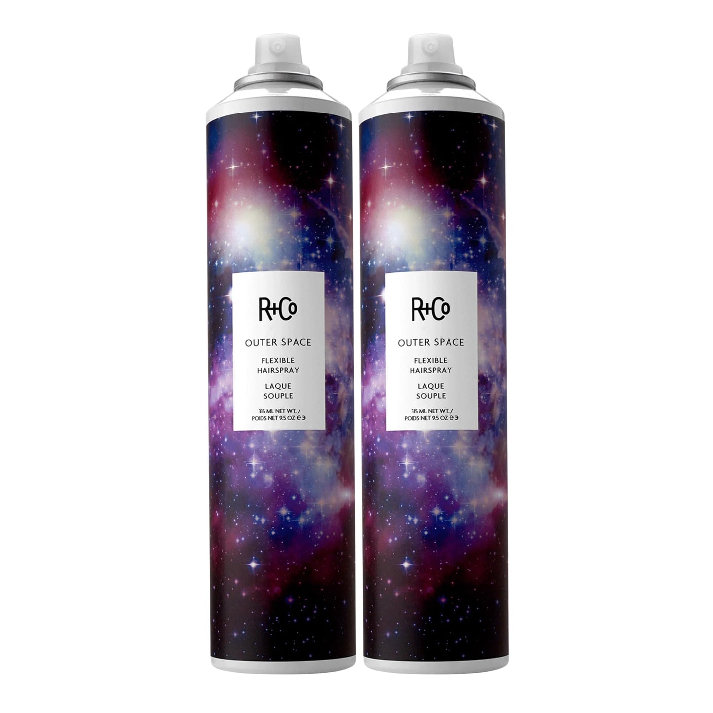 R+Co Outer Space Flexible Hairspray - Light Hold Hairspray for All Hair Types - Adds Shine, Volume & Flexible, Long-Lasting Hold - Vegan