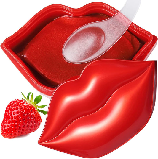 VEZE Lip Masks, Collagen Lip Mask 20 Pcs, Lip Mask for Dry Lips, Lip Masks Skincare, Crystal Lip Pads for Moisturizing, Anti-Wrinkle, Anti-Aging