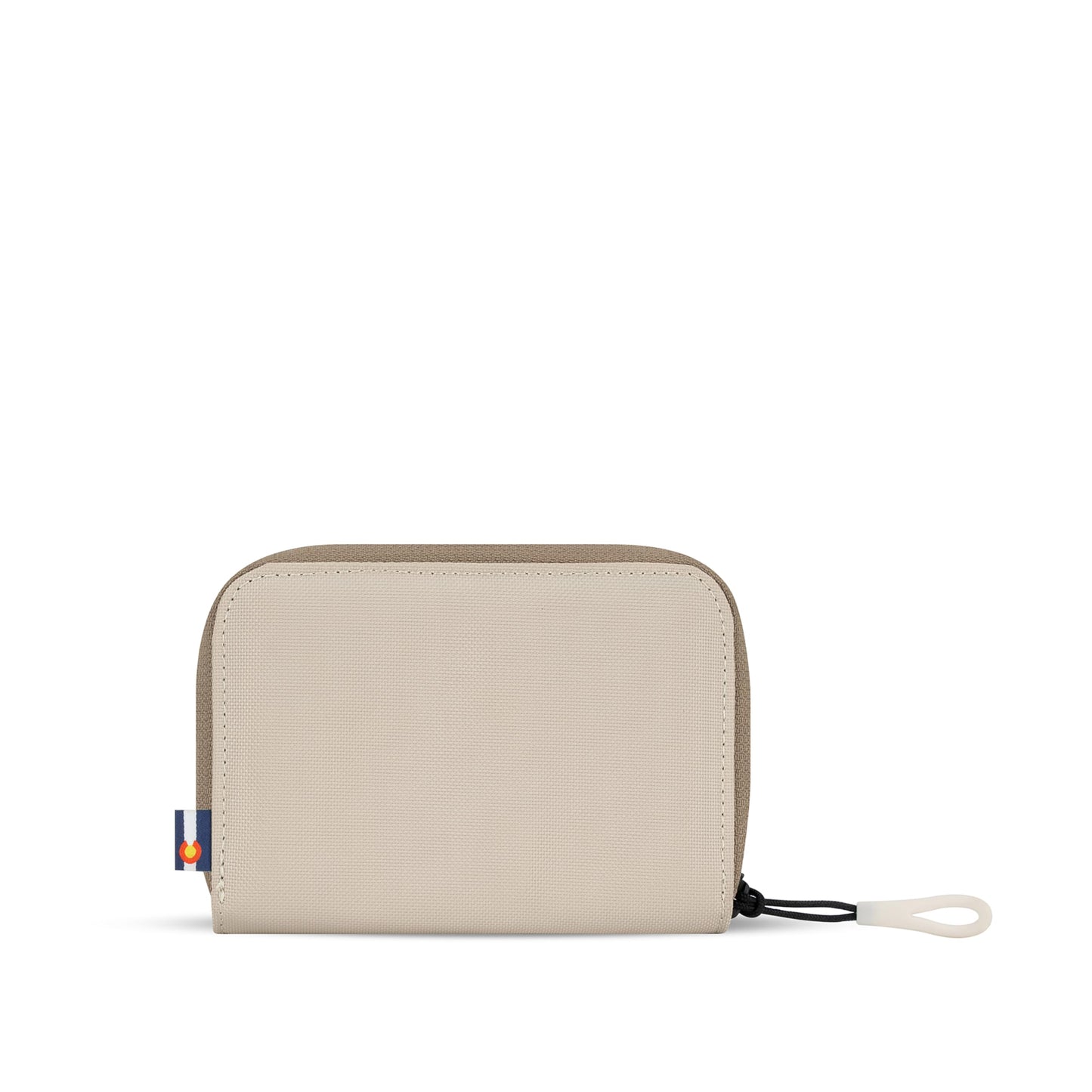 Sherpani Barcelona, Small Nylon Bifold Zipper Pocket Wallet for Women, Travel Bag, RFID Protection, Travel Gift (Con Leche)