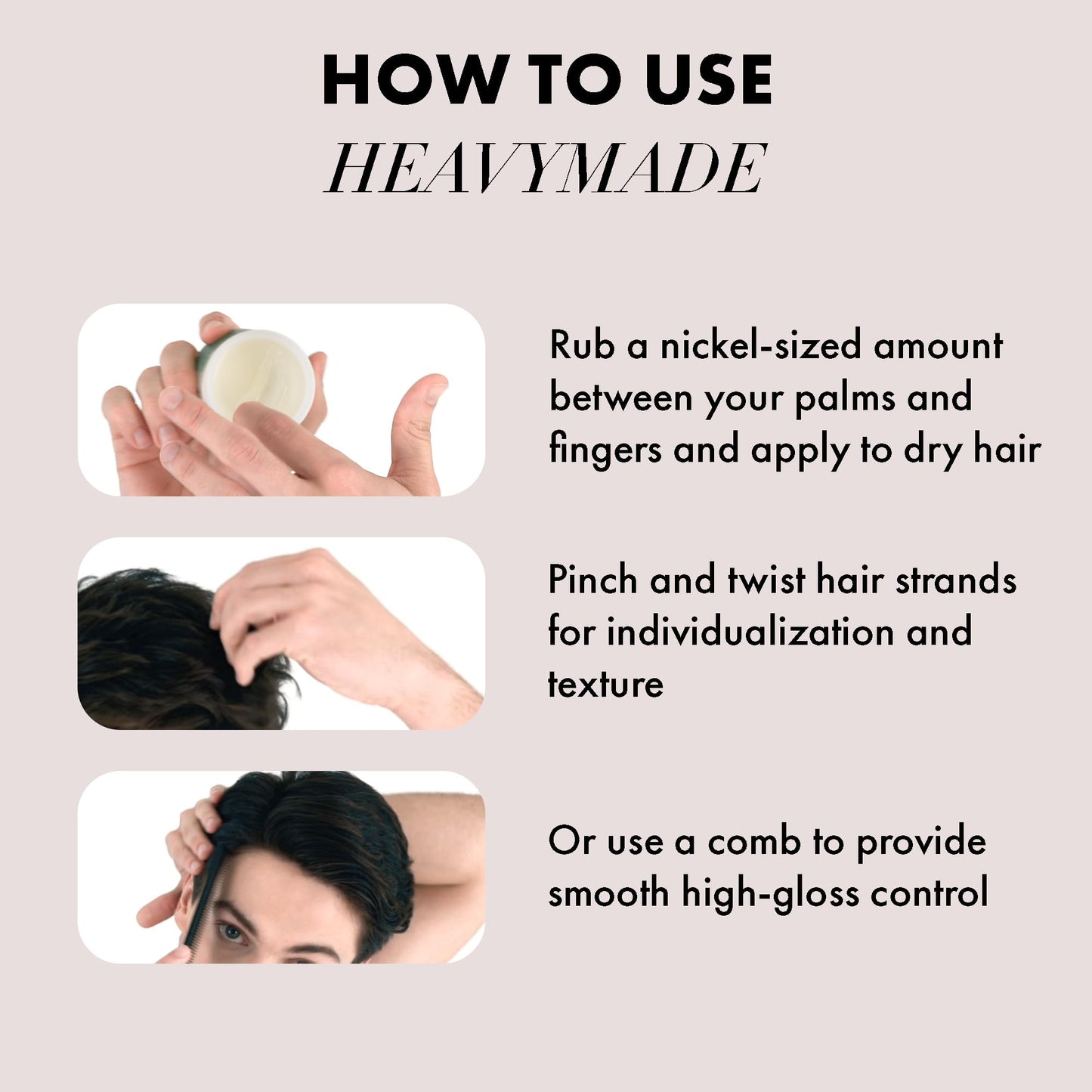 Hanz de Fuko Heavymade - Premium Men’s Hair Styling Pomade for an Extreme Hold, High Shine Finish - Water-Based, Humidity-Resistant Styler