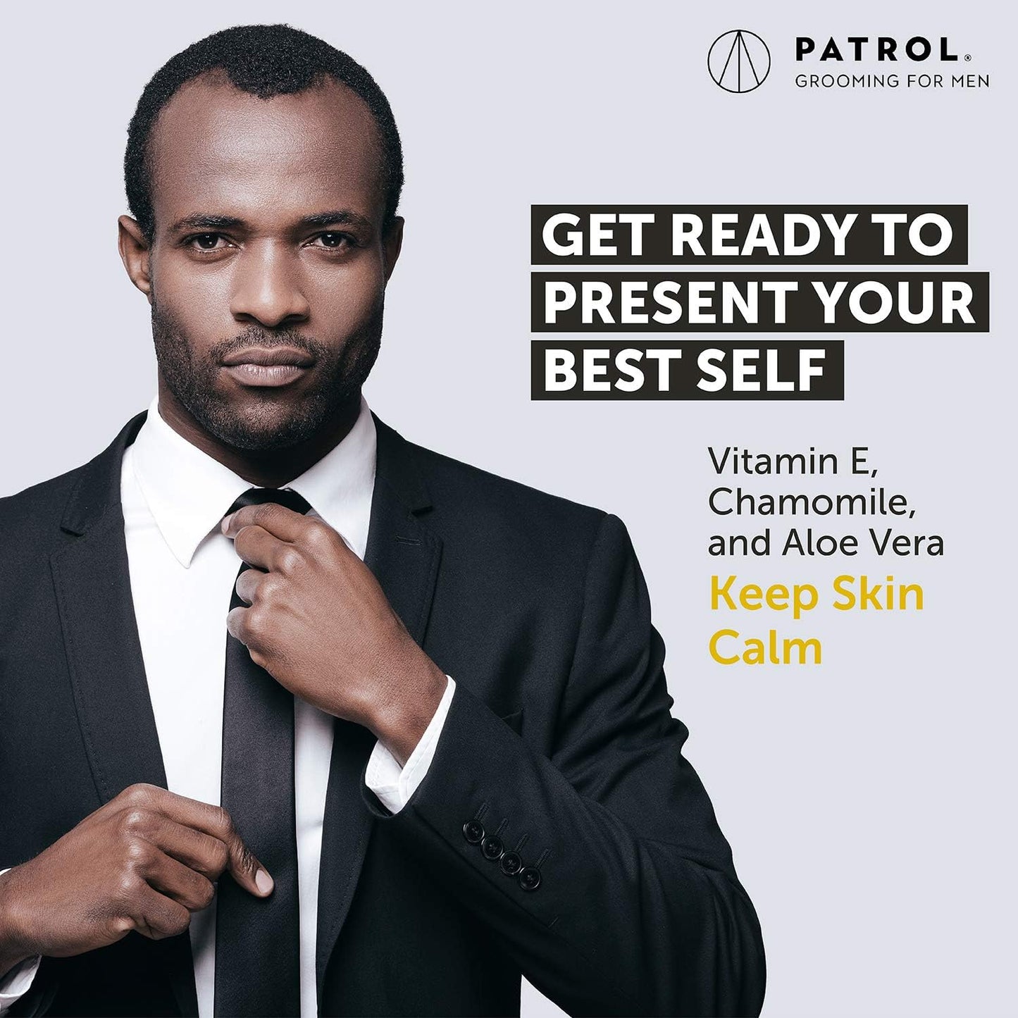 Bump Patrol Skin Patrol Everyday Face Moisturizer for Men - Natural Hydrating Daily Skin Care for Him with Aloe Vera, Vitamin E, Chamomile, Mens Face