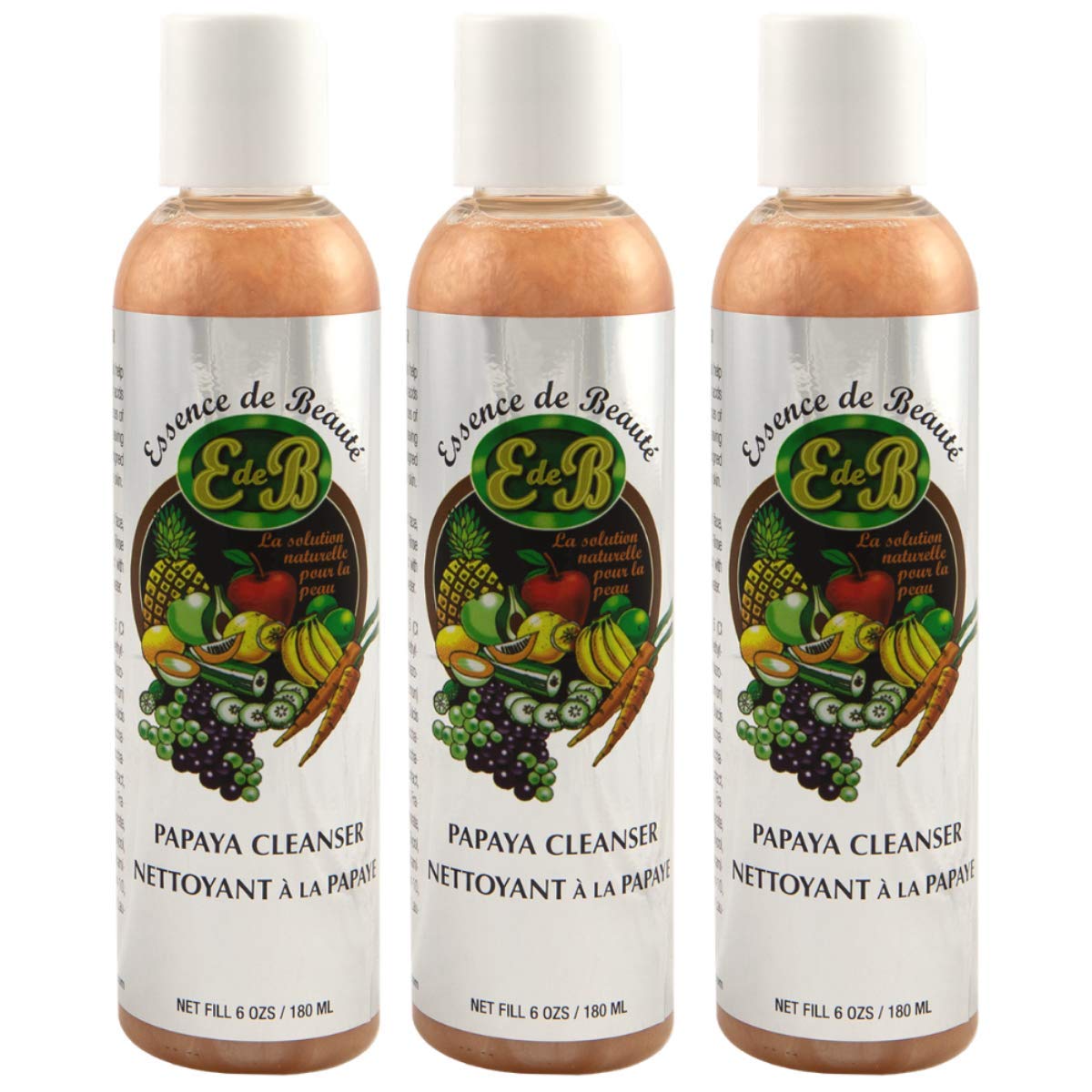 Essence de Beaute Papaya Cleanser 6oz (3 Pack)
