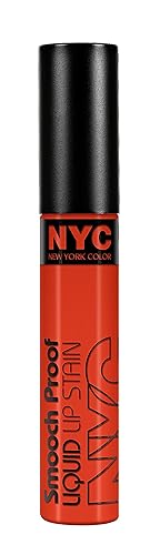 N.Y.C. New York Color Smooch Proof Liquid Lip Stain, Get Noticed !, 0.24 Fluid Ounce