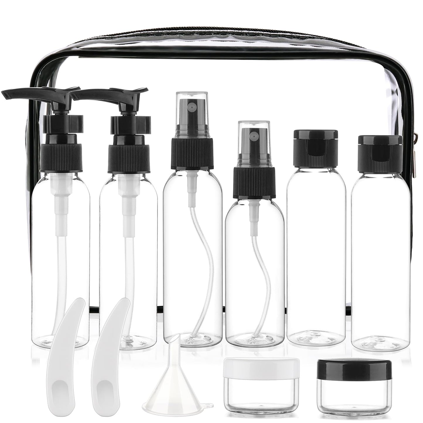 Cosywell Travel Size Bottles for Toiletries 13 Pack 2oz TSA Approved Toiletry Bottles Leak Proof Travel Kit for Women Men TSA Clear Toiletry Bag Beauty and Personal Care Cosywell