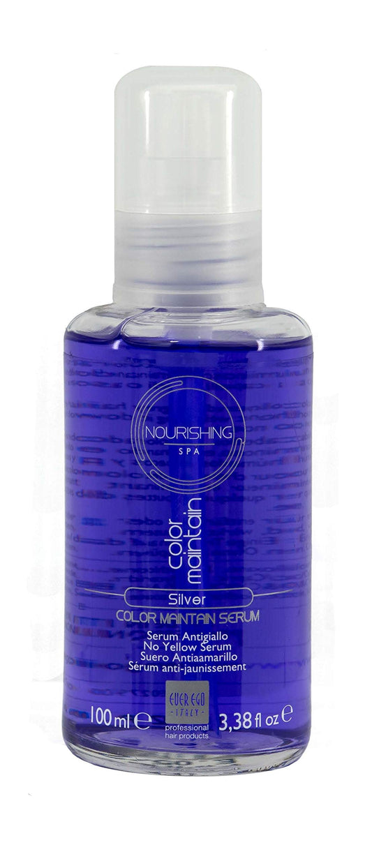 Ever Ego Italy Color Maintain Silver Serum For Bleached, Blonde and Grey Hair | Revitalizing And Moisturizing Hair Care Product For Men And Women