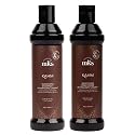 MKS eco Kahm Smoothing Shampoo, Original Scent (10 fl oz) + MKS eco Kahm Smoothing Conditioner, Original Scent (10 fl oz) - Moroccan Argan Oil, Hemp