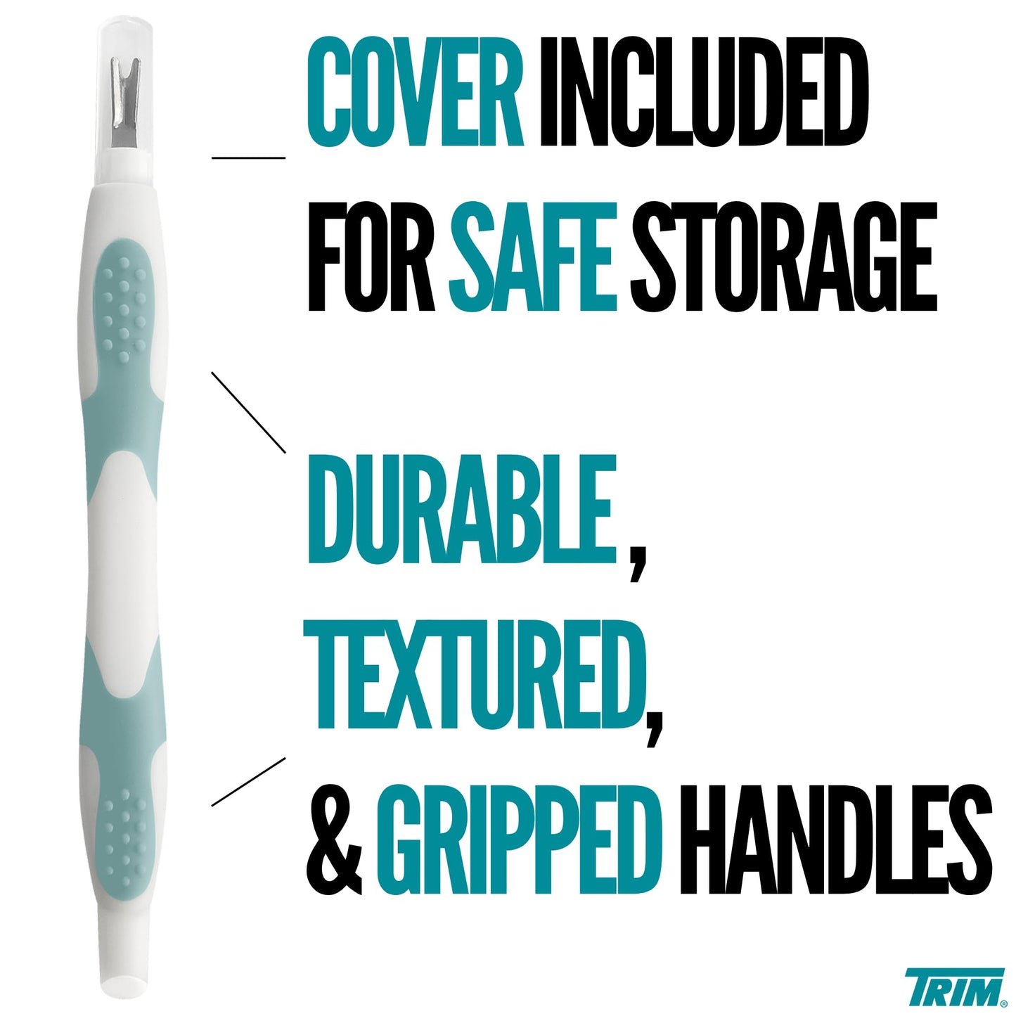 TRIM Easy Hold Cuticle Pusher & Remover, Stainless Steel Manicure Tool Beauty and Personal Care Trim
