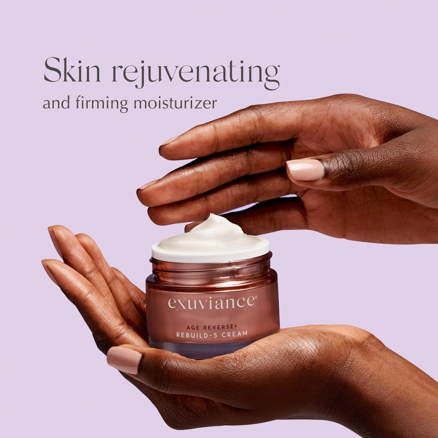 EXUVIANCE AGE REVERSE + Rebuild-5 Antiaging Moisturizer Cream with Shea Butter, Glycerin, Vitamin E, Peony Botanical, PHA, Aminofil,