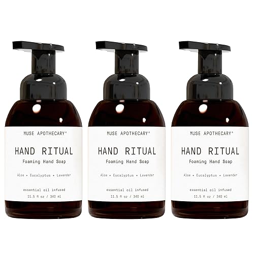 Muse Apothecary Hand Ritual - Aromatic and Nourishing Foaming Hand Soap, Infused with Natural Aromatherapy Essential Oils - USDA Certified Biobased