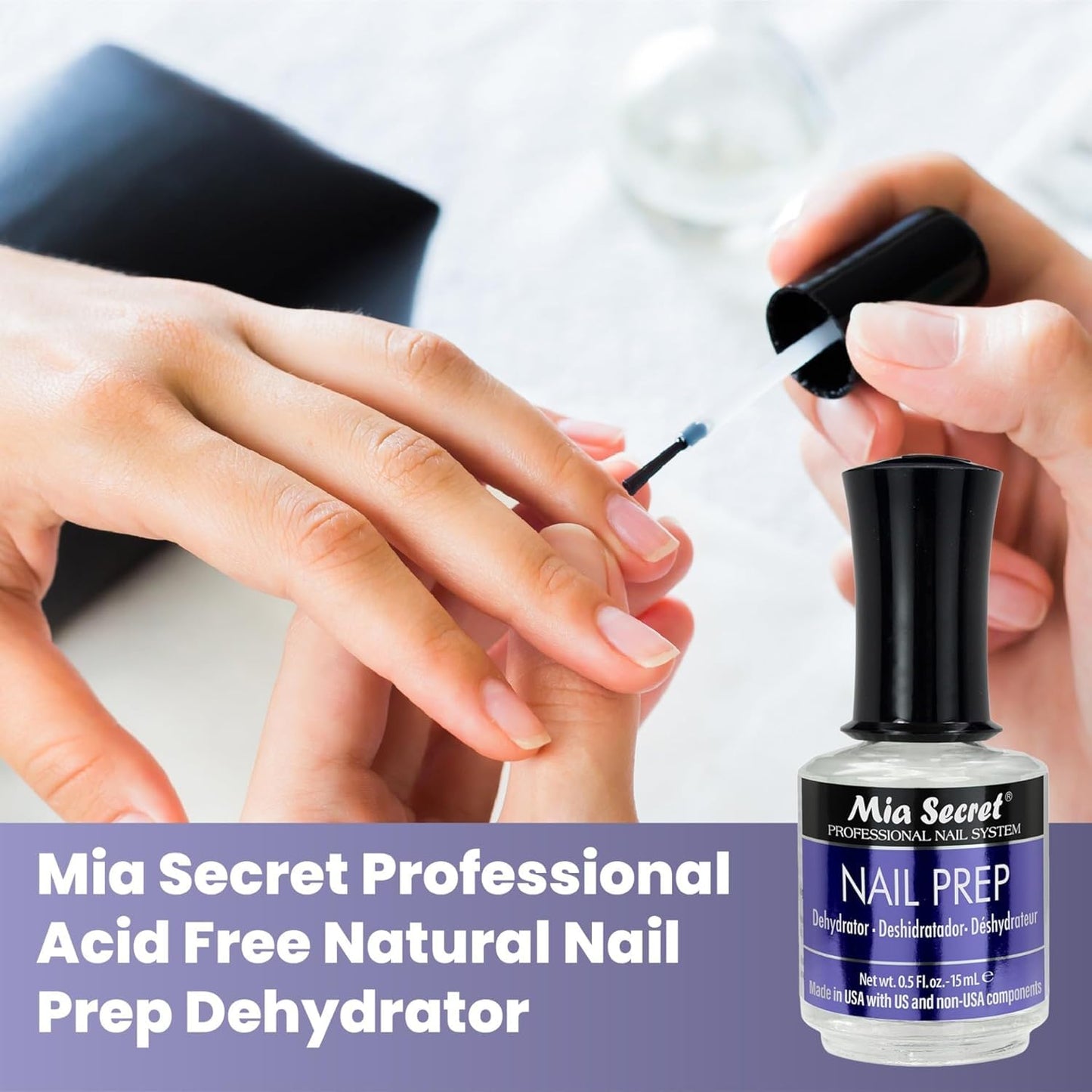 Mia Secret Professional Nail Prep pH Balance Dehydrator & XtraBond Acid-Free Primer 0.5 oz + Beauty and Personal Care Mia Secret