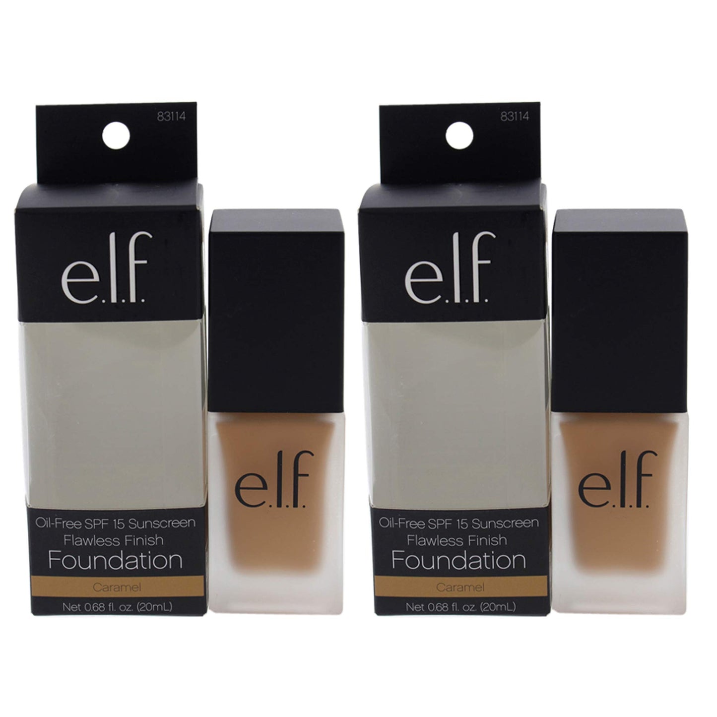 Elf 83114 Foundation Cara Size 0.68o Elf Flawless Finish Foundation Caramel 83114 0.68fl Oz