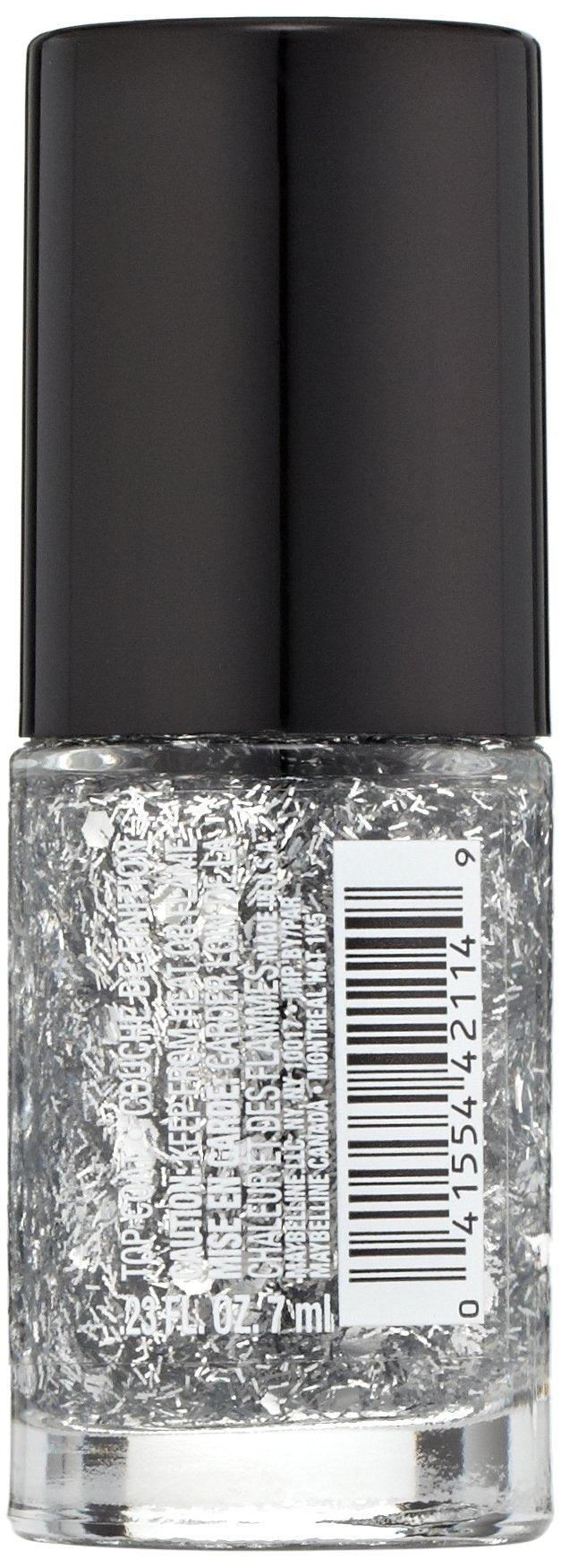 Maybelline New York Color Show Jewels Nail Lacquer Top Coat, Platinum Adorn, 0.23 Fluid Ounce