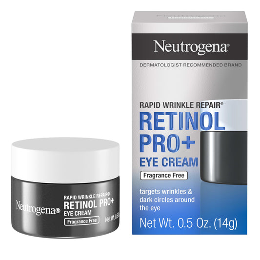 Neutrogena Rapid Wrinkle Repair Retinol Pro+ Anti-Wrinkle Eye Cream, Targeted Eye Cream for Wrinkles & Dark Circles, Formulated without Fragrance