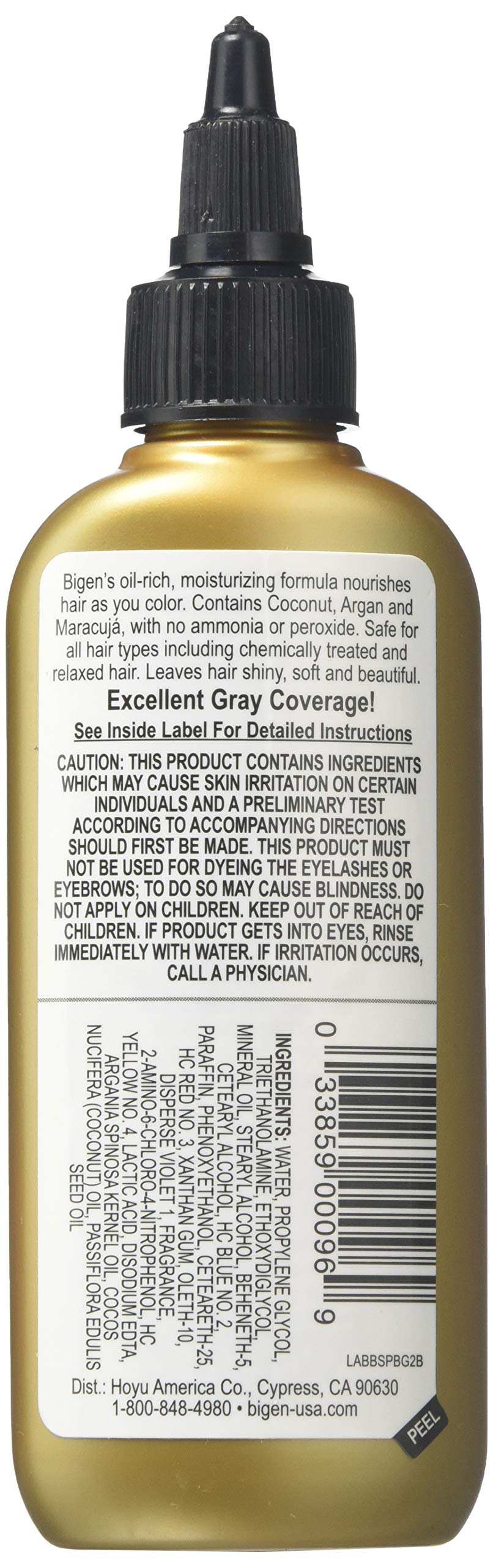 Bigen Semi-Permanent Haircolor #Bg2 Deep Burgundy 3 Ounce (88ml) (3 Pack)