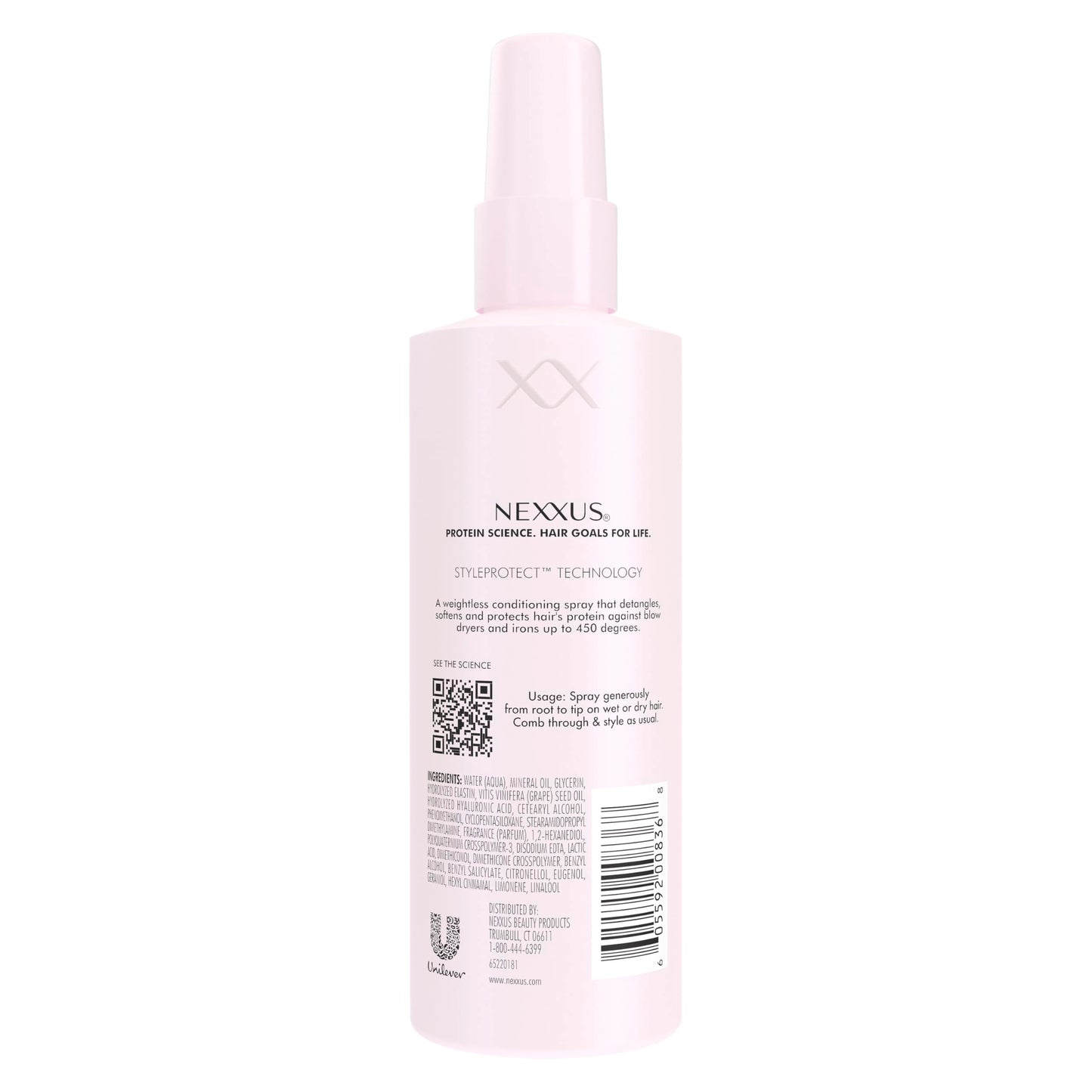 Nexxus Styling Heat Protectant Nourishing Prep & Protect Heat Defense Spray Heat Protection Spray Powered by Styleprotect Technology 6 oz