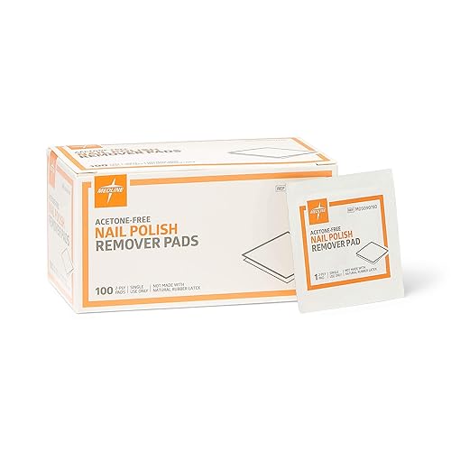 Medline Pad, Remover, Nail Polish (Pack of 100)