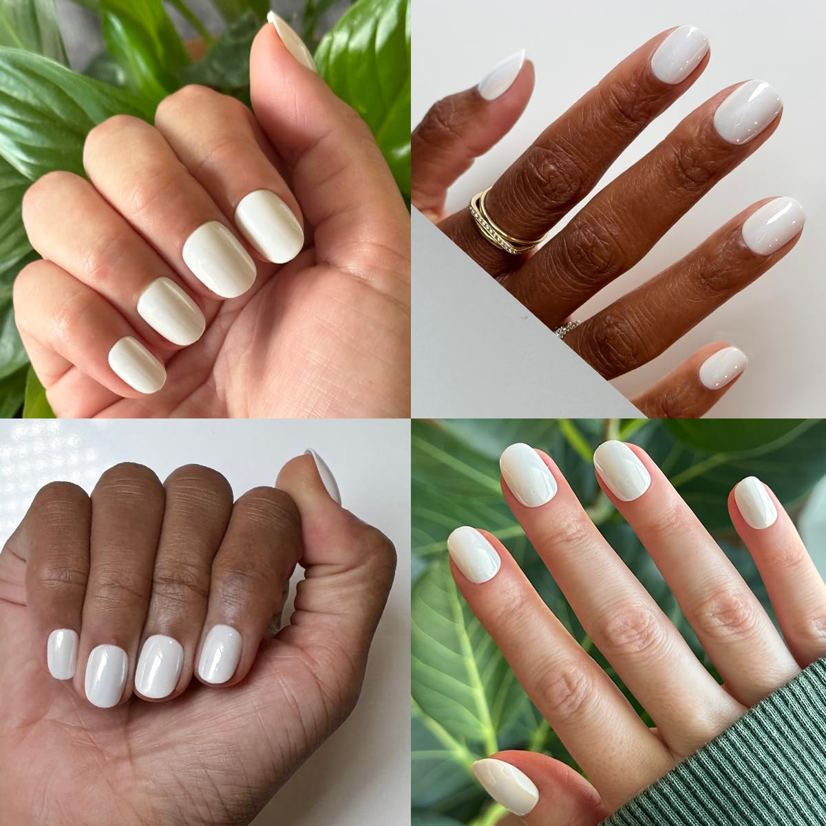 Olive & June Effects Super Stick Mani Press On Nails | Extra Short Round | No Glue Needed | 32 Tab Nails in 16 Sizes | Non-Toxic Tabs | Easy On-Off Beauty & Personal Care Olive & June