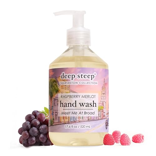 Deep Steep Liquid Hand Wash, 17.6 Ounces (Raspberry Merlot) Beauty & Personal Care Deep Steep