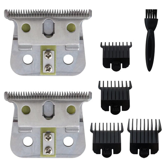 BATEMEN W Durable Replacement 2PCss #04710 Blade T Liner Clipper Fit for Andis GTX GTO GO & for Andis Blackouts & for Andis T Outliner (Silver) Beauty and Personal Care BATEMEN W