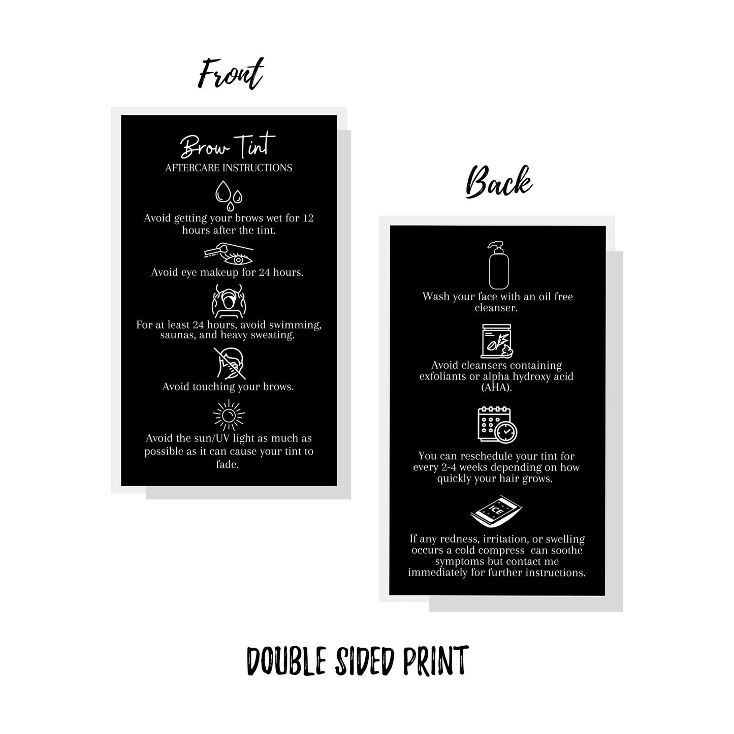 Boutique Marketing LLC | 50 Pack | Physical Printed 2 x 3.5 incheBoutique Marketing LLC BusinesBoutique Marketing LLC Card Size | Black with Icon