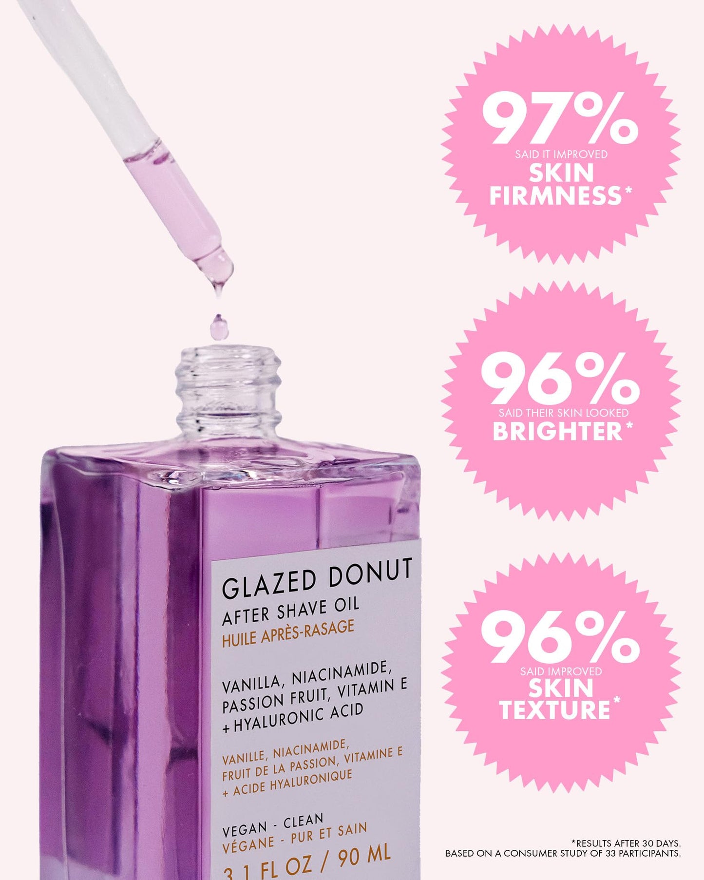 Truly Beauty Glazed Donut After Shave Oil - Razor Bumps Treatment for Women, Razor Bump and Ingrown Hair Treatment for Bikini Area - 3.1 OZ