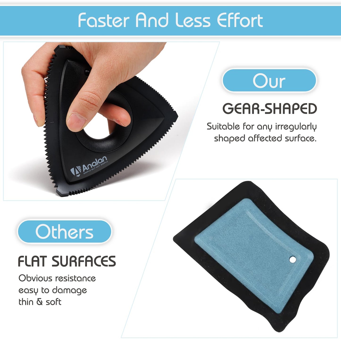 Analan Mini Pet Hair Remover for Car Detailing – Triangle Design Removes Dog Hair from Car Interior, Carpet, Couch, Furniture, Lint – Jet Black          Ask ChatGPT