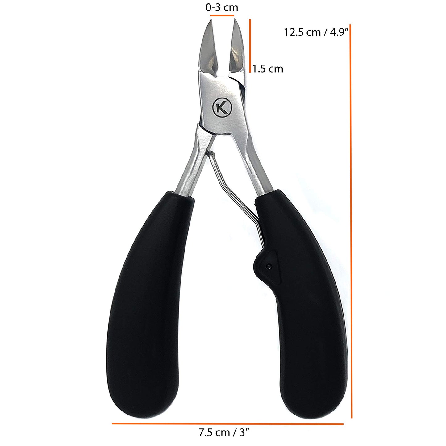 Kohm Toenail Clippers | Extra-Wide Blade & Non-Slip Grip for Thick, Ingrown & Fungal Nails | Heavy Duty Nail Cutter for Seniors, Men, Women & Pets