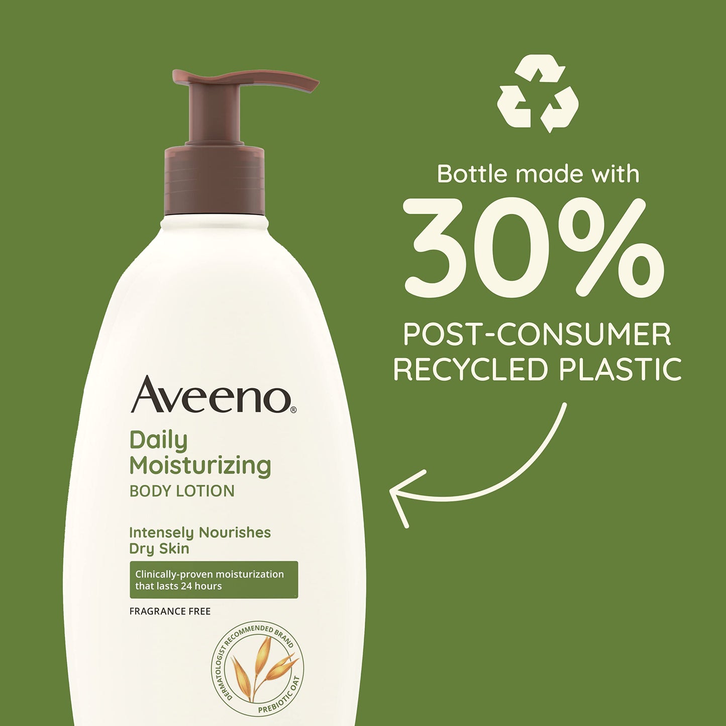 Aveeno Sheer Hydration Fragrance-Free Daily Moisturizing Lotion + Prebiotic Oat for Dry Skin, Lightweight, Fast-Absorbing Body Moisturizer Nourishes