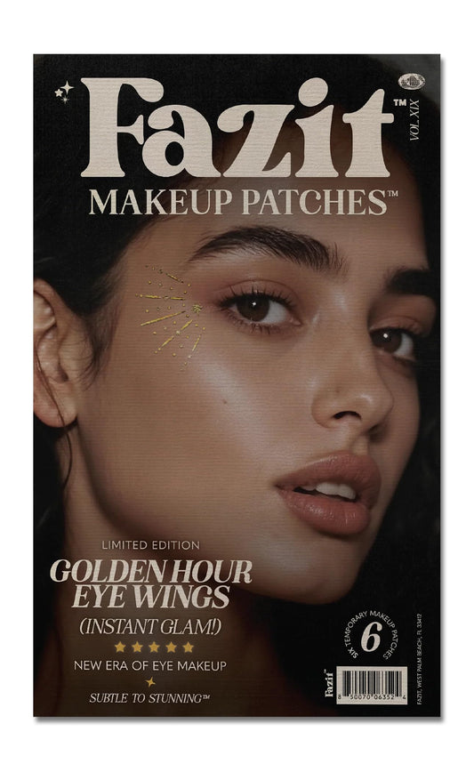 Fazit Makeup Patches - Halloween Golden Hour Eye Wings - Glow Up Make-Up Patches - Cute Glitter Makeup Accessories for Women - Cosmetic Glitter Beauty & Personal Care Fazit