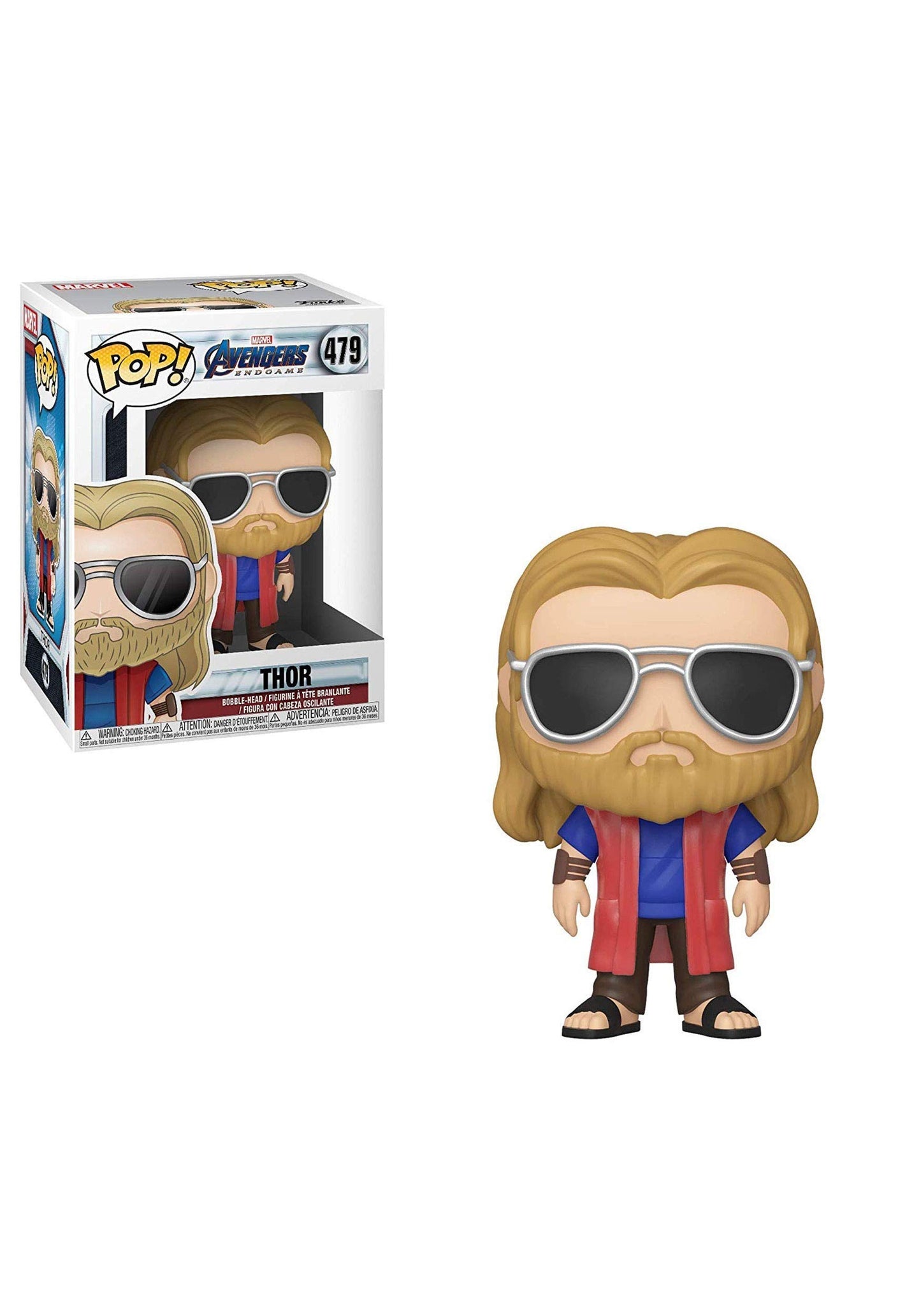 Funko Pop! Marvel: Avengers Endgame - Casual Thor, Multicolor, Standard