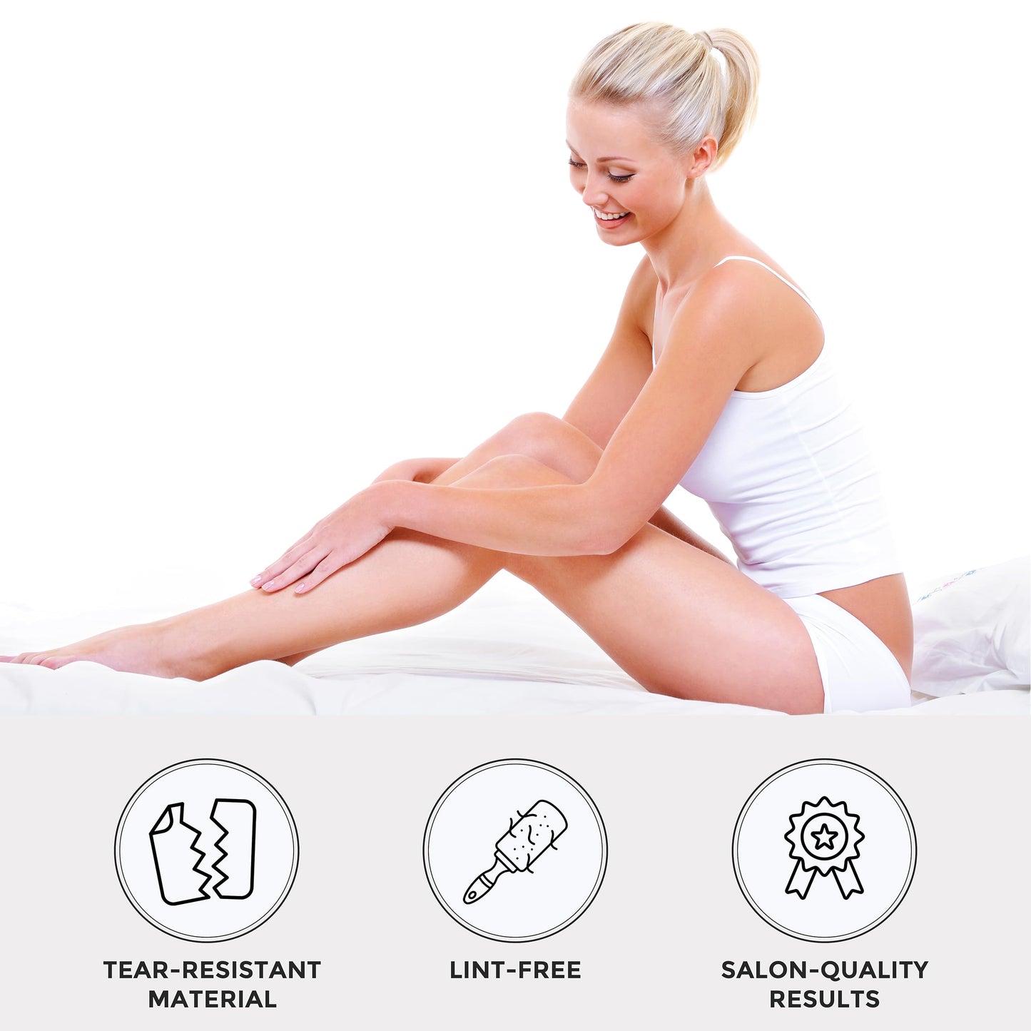 ForPro Non-Woven Epilating Roll for Body and Facial Hair Removal, Tear-Resistant, Lint-Free, 3” x 55 Yards, White Beauty and Personal Care ForPro Professional Collection