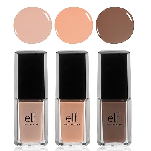 e.l.f. 3 Piece Nail Polish Set, Nice and Natural