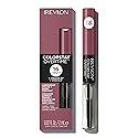 Revlon Liquid Lipstick with Clear Lip Gloss, ColorStay Overtime Lipcolor, Dual Ended with Vitamin E, 370 Everlasting Rum, 0.07 Fl Oz